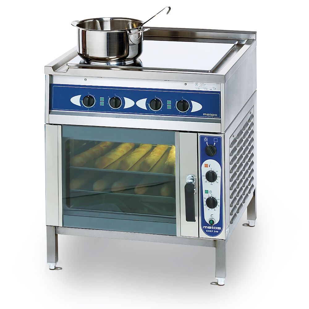 Range + Convection oven Metos Ardox S4/Chef 240 400V3N