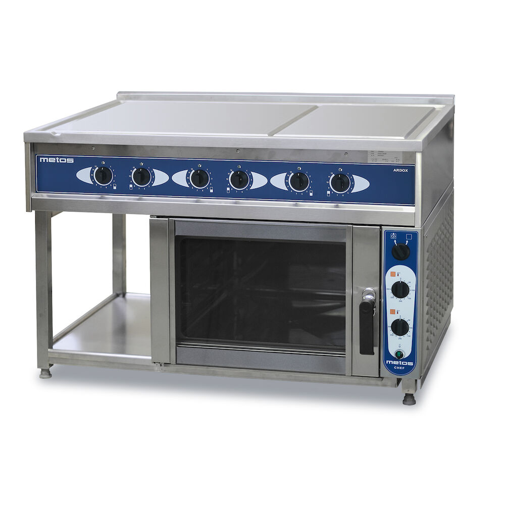 Range + Convection oven Metos Ardox S6/Chef 240 400V3N