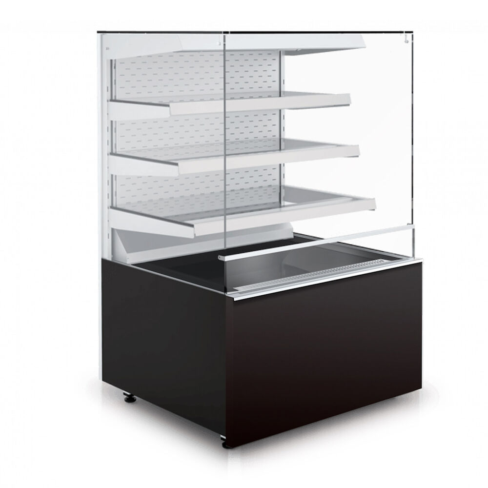 Glass display Metos Gastroline Cube 1.3W 3P open model stainless steel