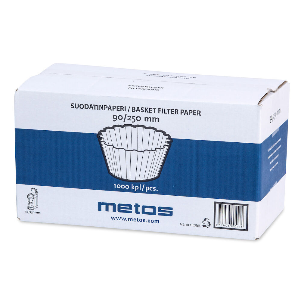 Filter paper for Metos coffee brewer B-and M-series