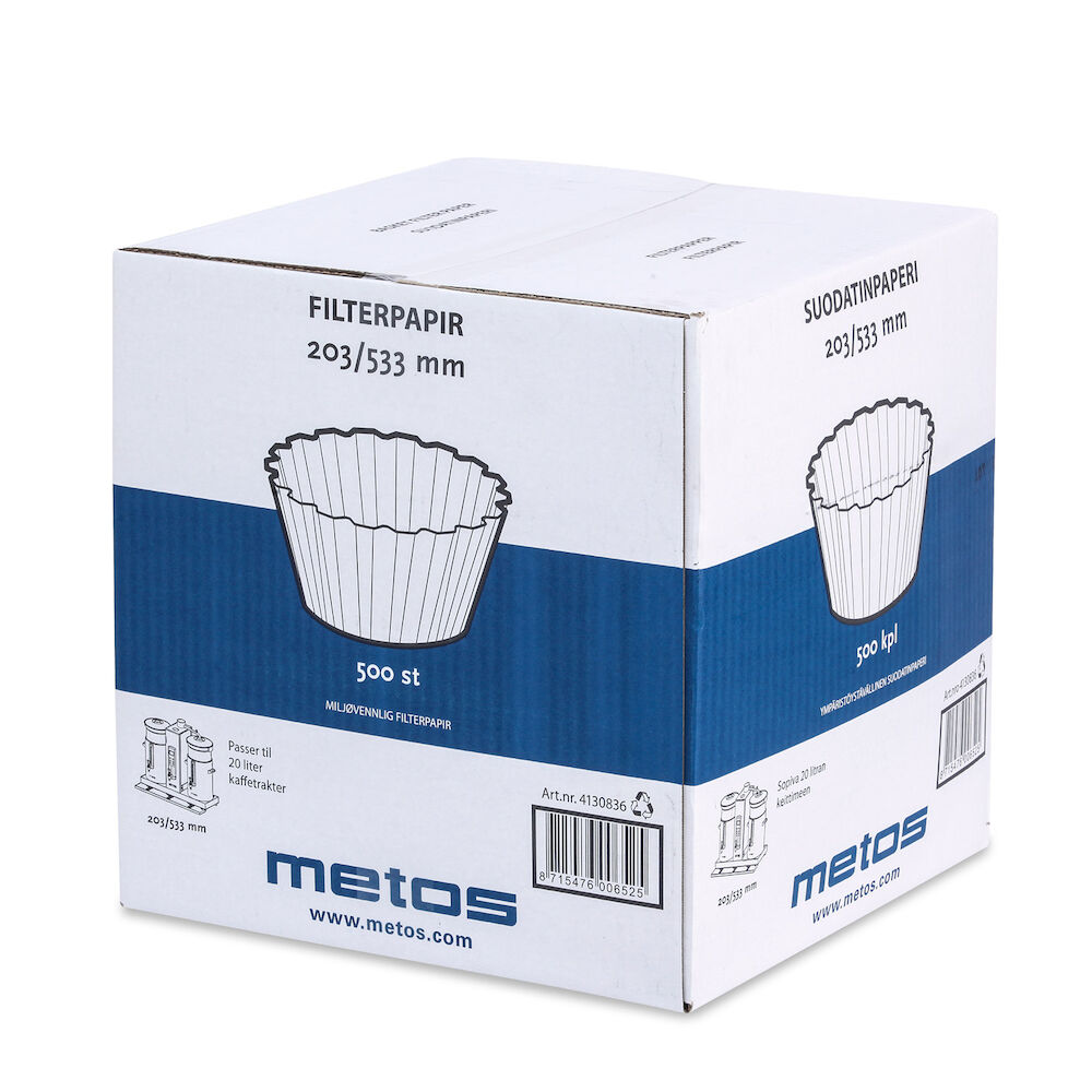 Filterpapper Metos CN20e/i, DE20, CE/CI 12-25