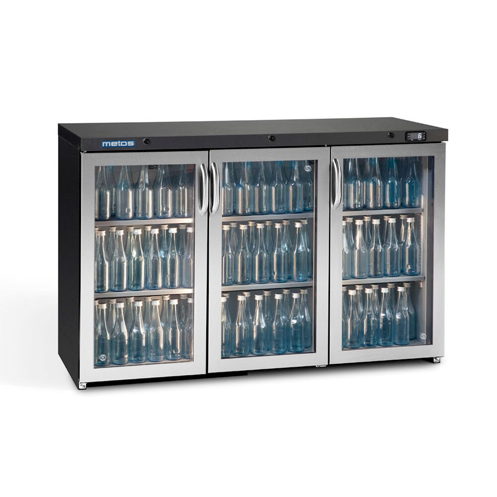 Glass door cooler Metos Maxiglass MG3/315GCS with three doors