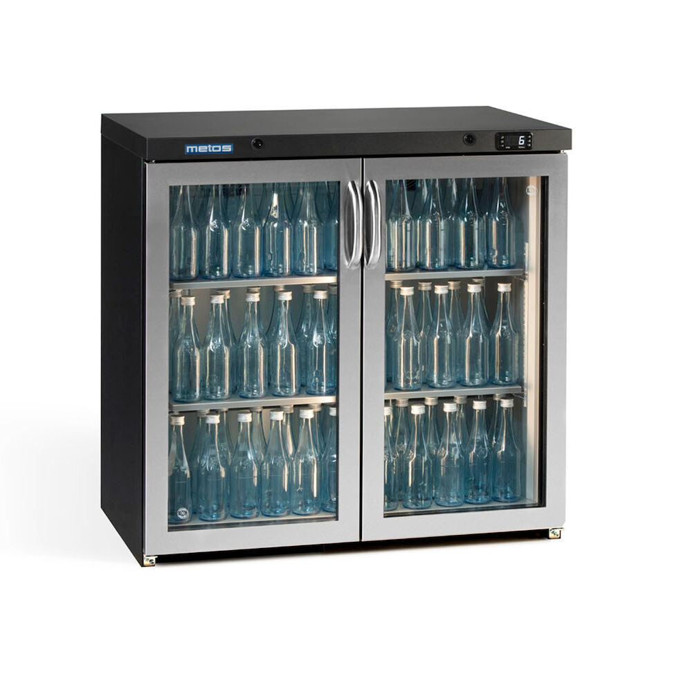 Kylskåp med två glasdörrar Metos Maxiglass LG3/250GCS