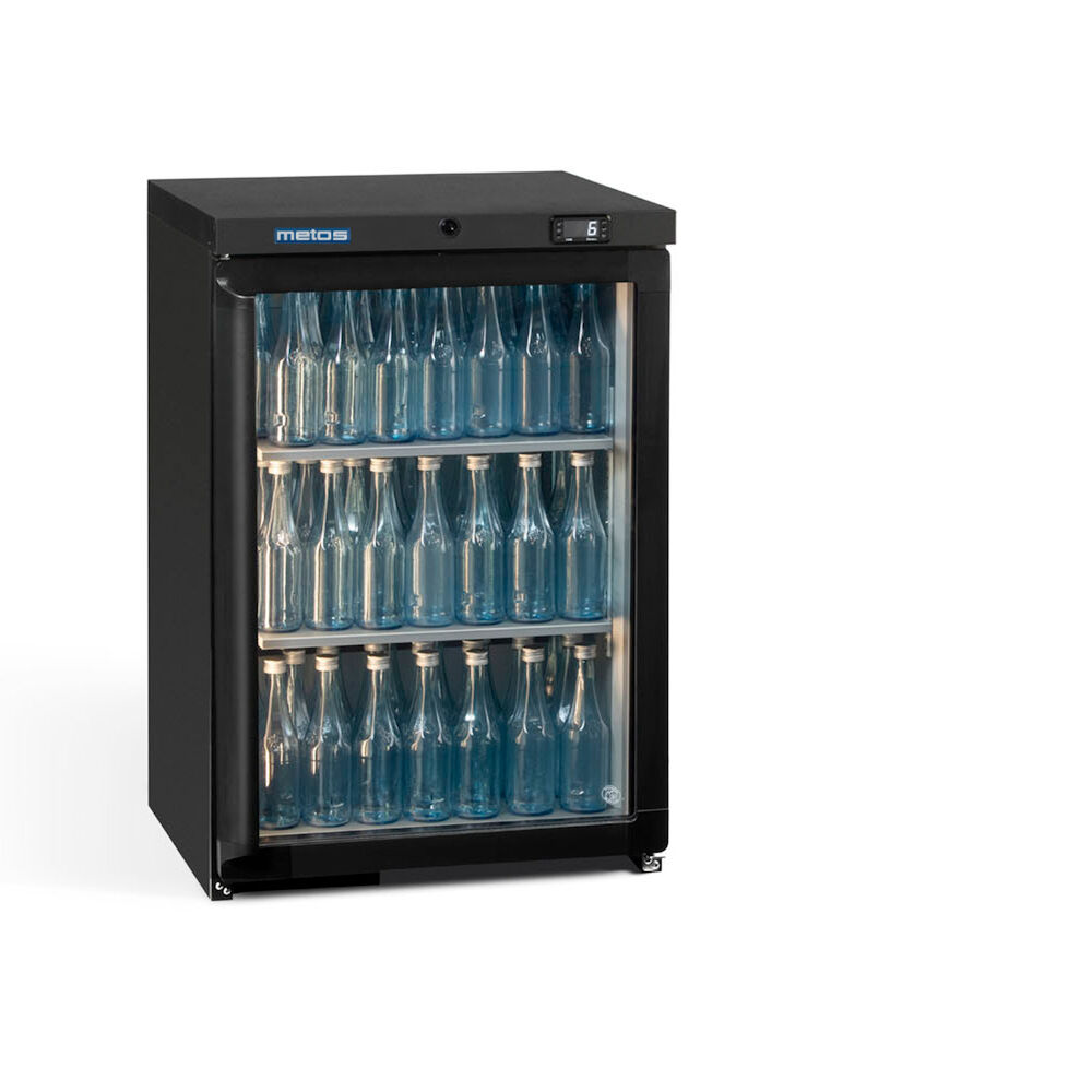 Kylskåp med glasdörr Metos Maxiglass LG3/150RG med högerhängd dörr