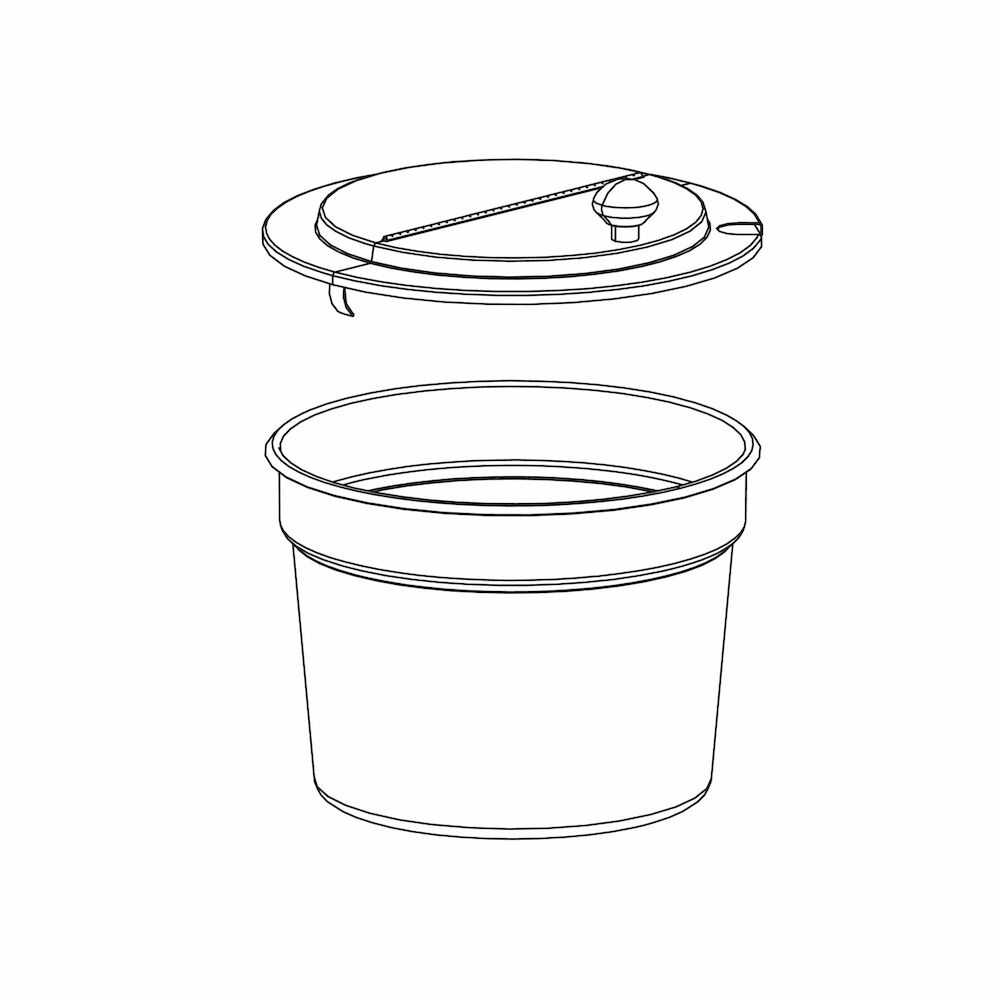 Pyöreä 10 litran kulho Metos RHW-1B keittopataan