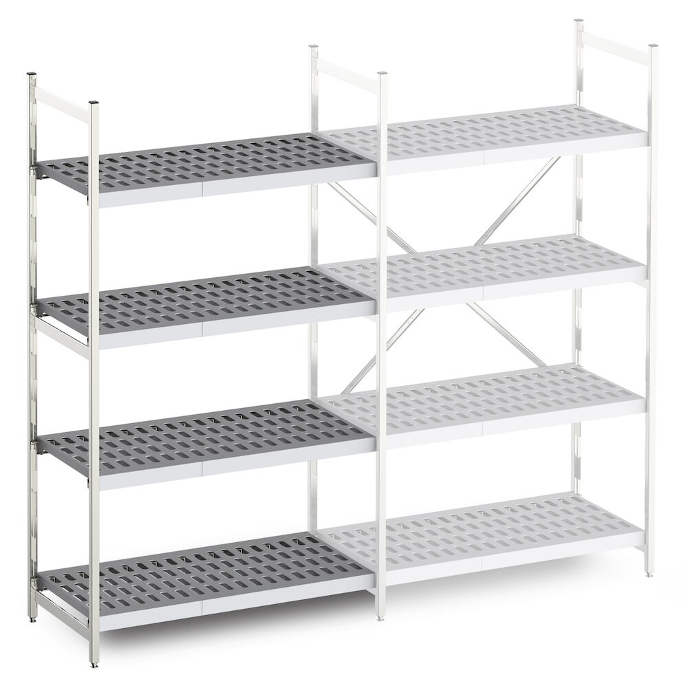 Extension shelving Metos Norm12 1000*500 with louvred shelves