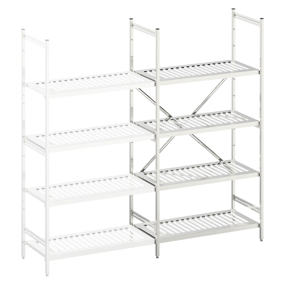 Basic shelving Metos Norm5 1000*500 with louvred shelves