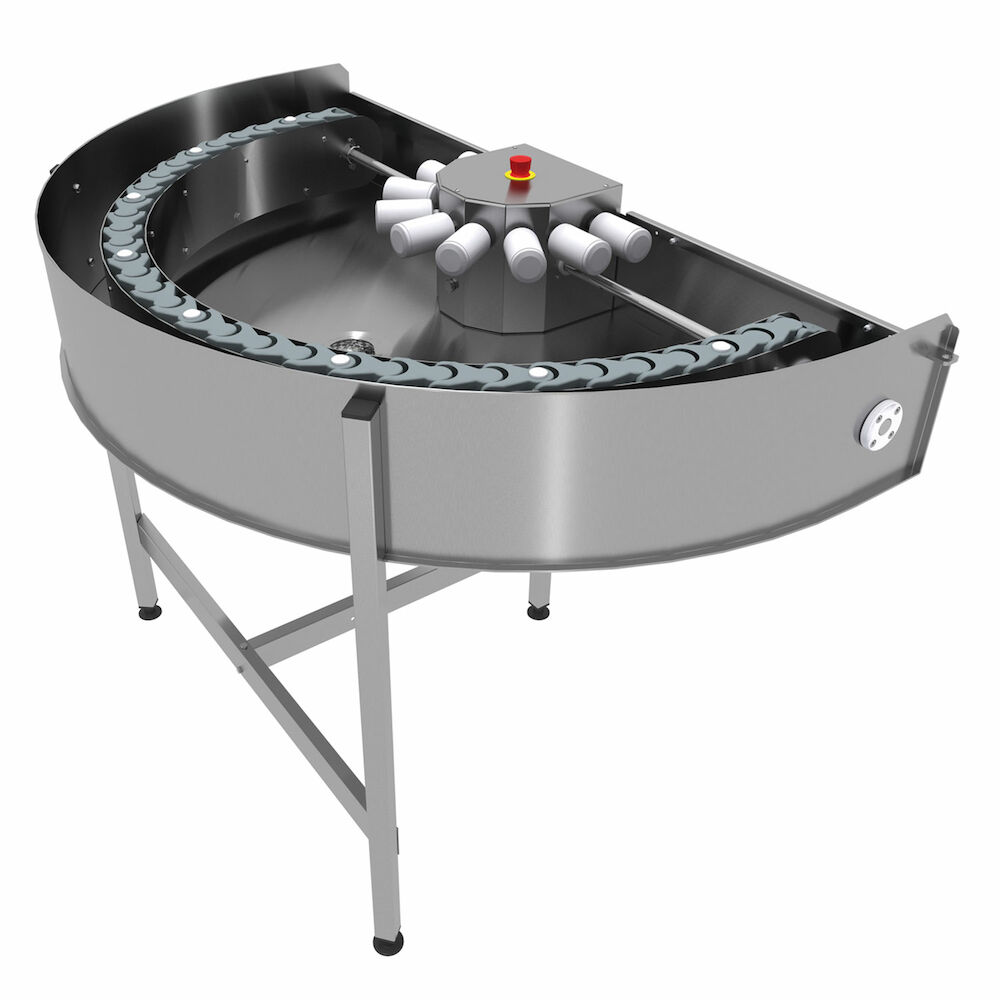 Conveyor Motor-powered turn track Metos WD 180° L-R