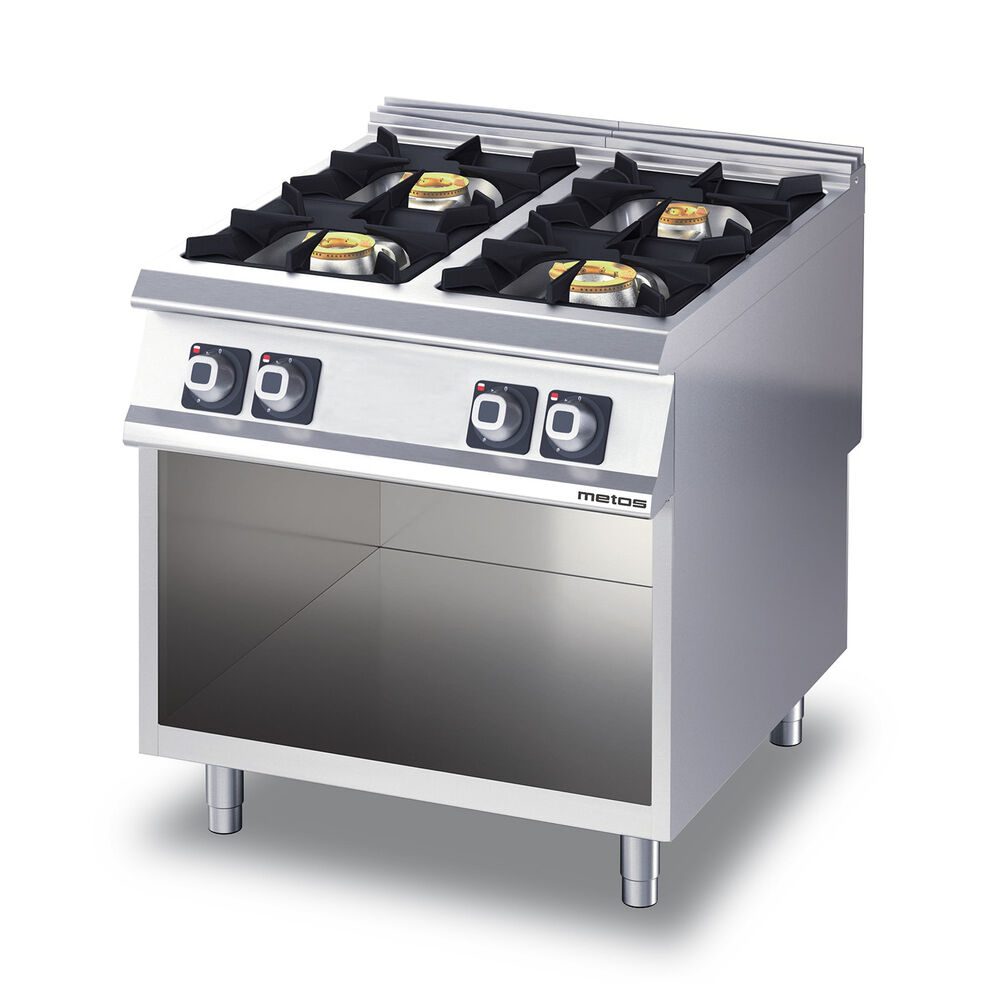 Gas range Metos Diamante D74/25CG with open cupboard