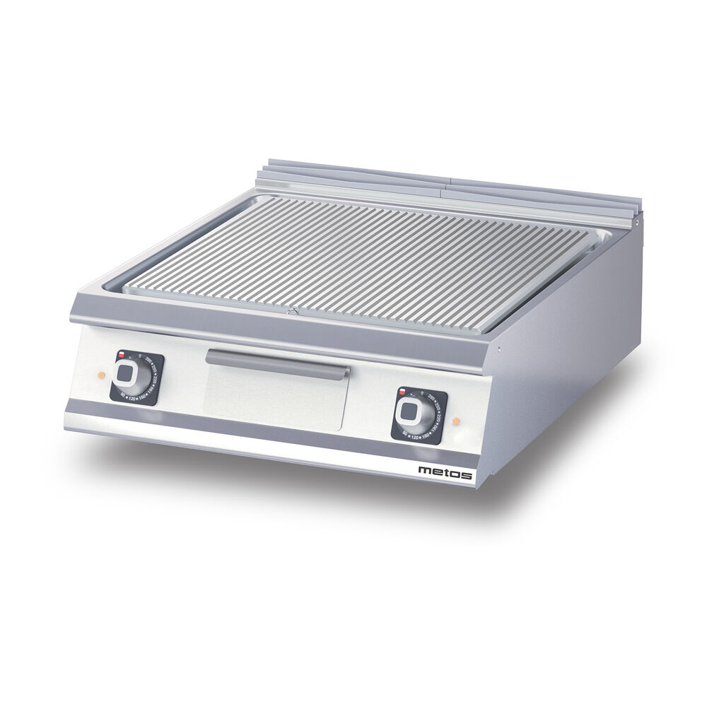 Griddle chrome/ribbed Metos Diamante D74/25TSFTECR table top model