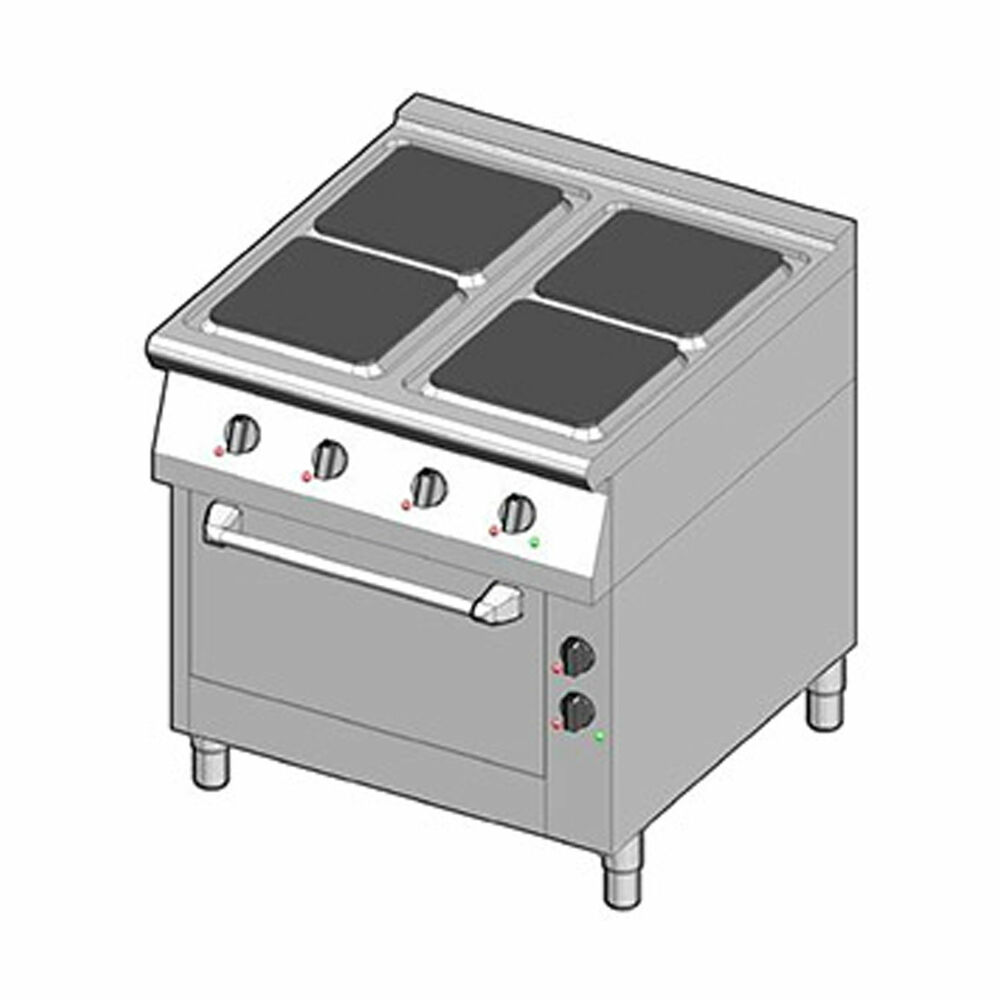 Electric range with electric oven Metos 8EHUBE/80