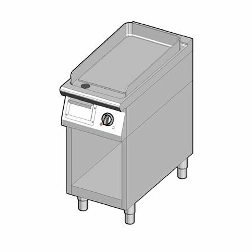 Griddle smooth steel Metos 8EBPUBO/40-L