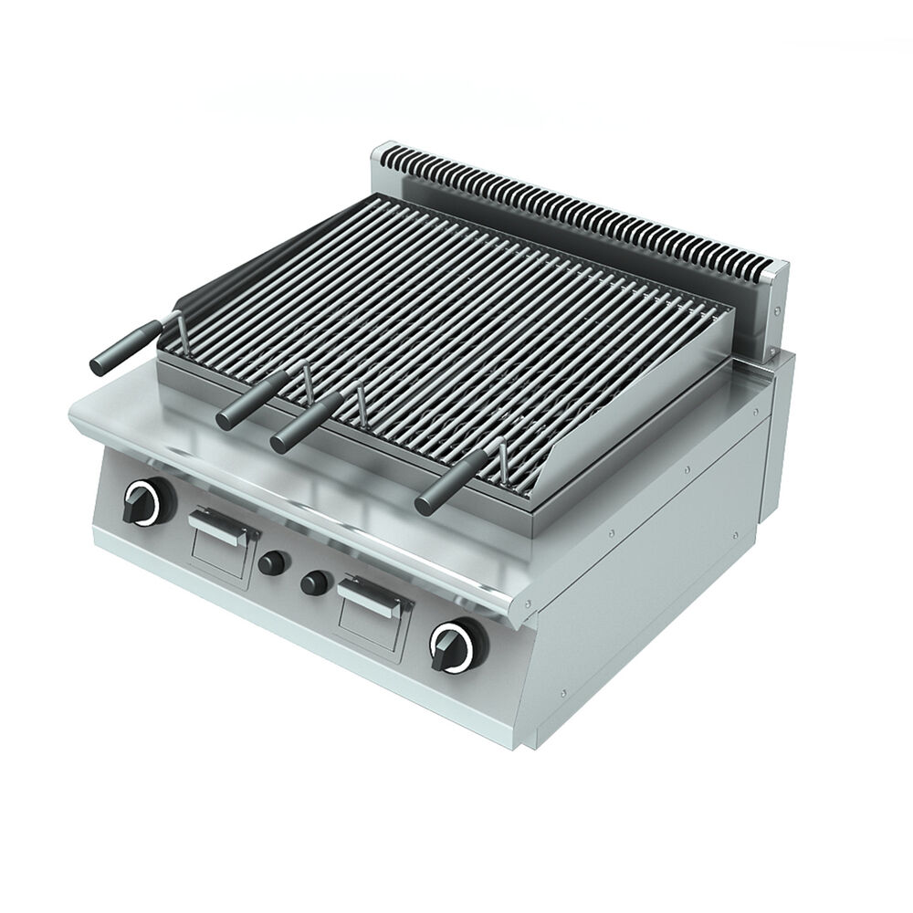 Gas lava stone grill Metos 7GLG/80 II
