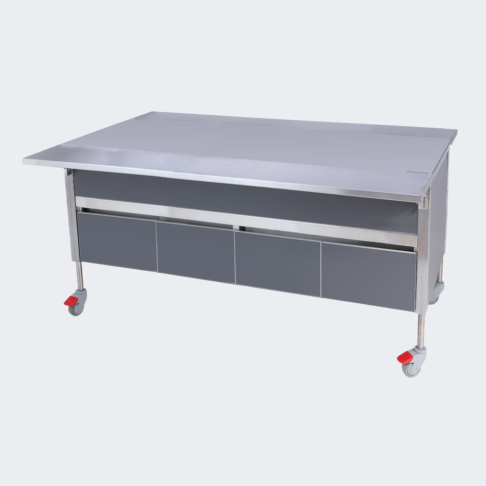 Neutral serving trolley Luna 1600x650x750