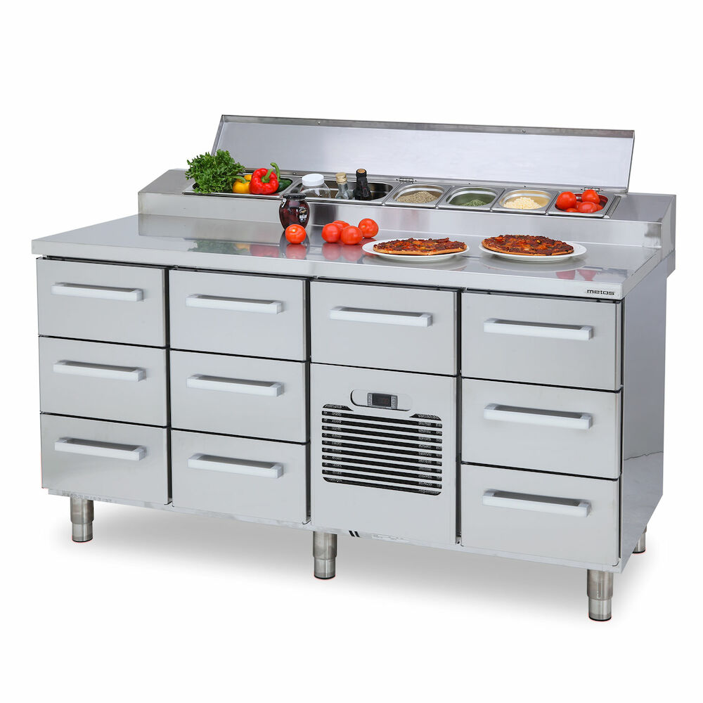 Pizza counter Metos Classic PT1600-GN3-GN3-MGH-GN3