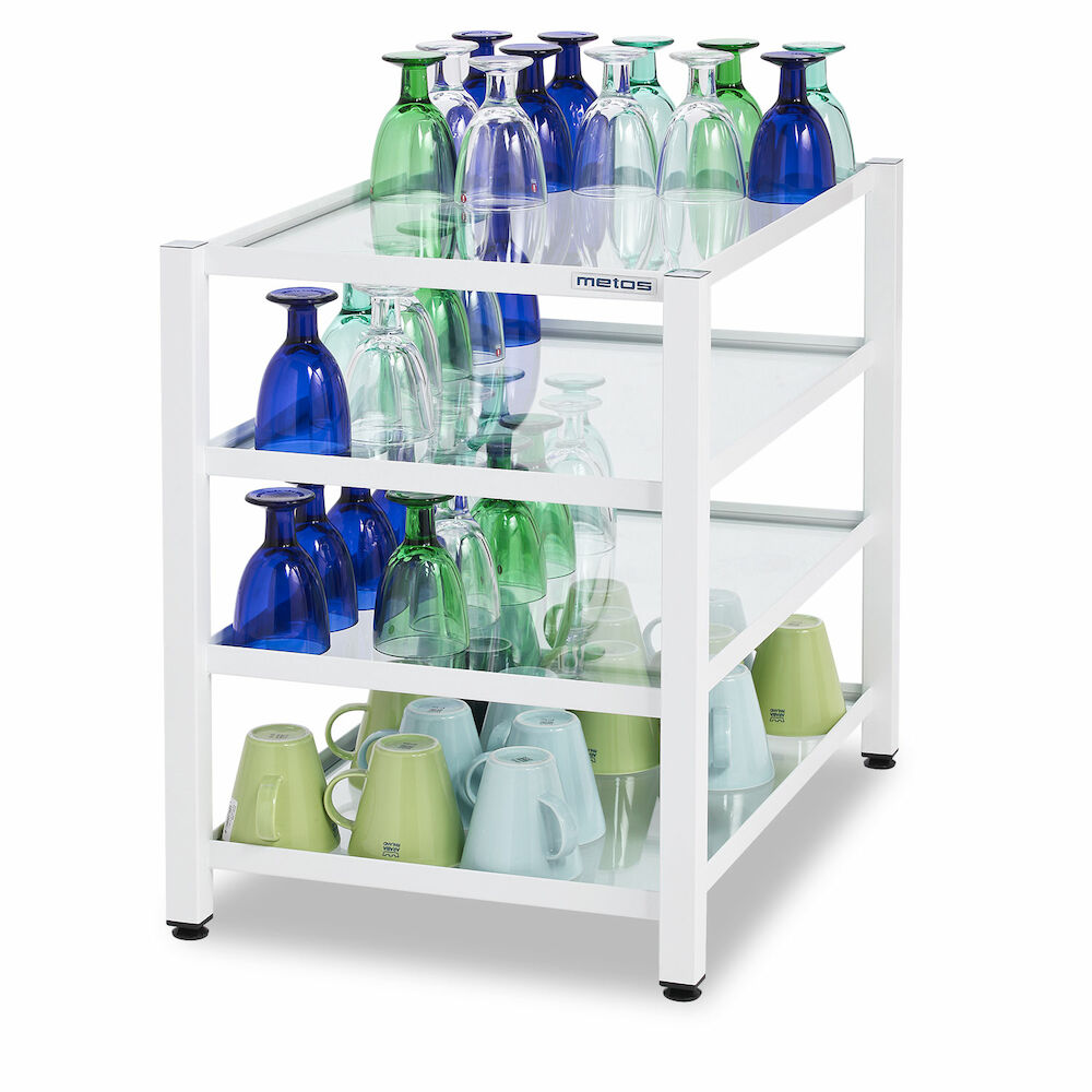 Cup and Glass Rack Metos Cuppi-I white 600x400x600