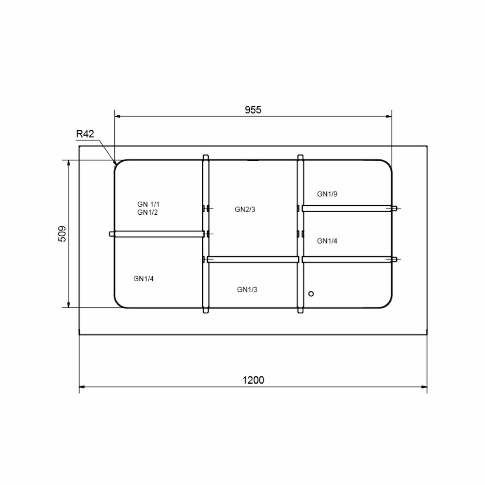 Jakajapaketti GN3/1 Metos BM 1200