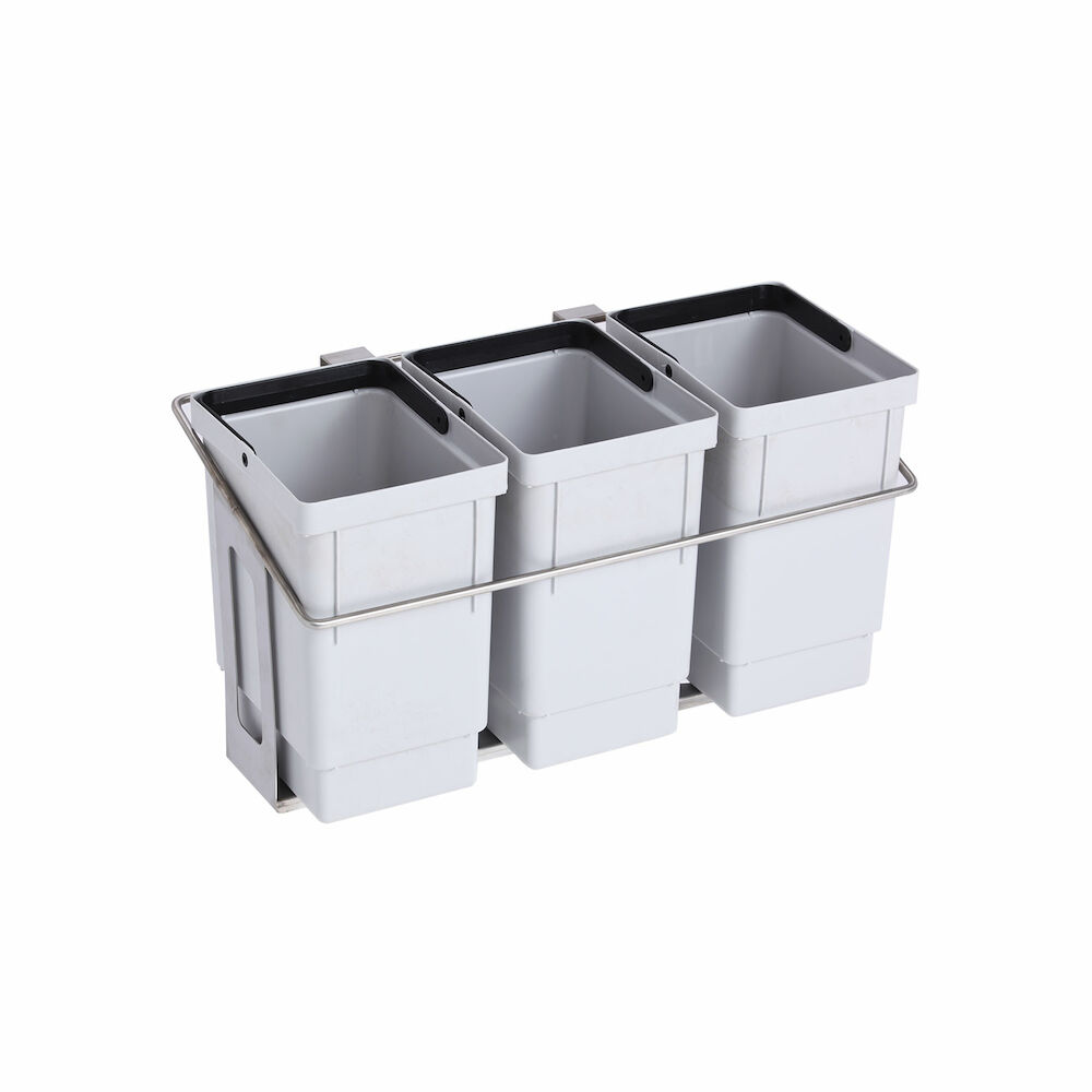 Jäteastiateline Metos WST 3x11 l, avoin