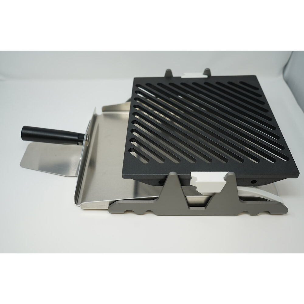Panini press with grilled bottom plate for High Speed oven MetosConnex12
