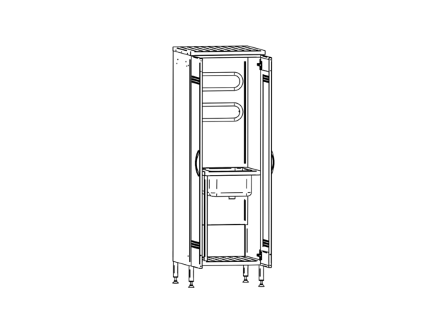 Koristusvahendite kapp 600x600mm (UUS) OUTLET